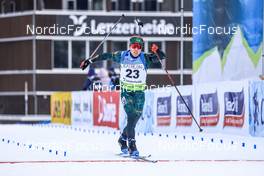 27.01.2023, Lenzerheide, Switzerland (SUI): Maksim Fomin (LTU) - IBU Open European Championships Biathlon, sprint men, Lenzerheide (SUI). www.nordicfocus.com. © Manzoni/NordicFocus. Every downloaded picture is fee-liable.