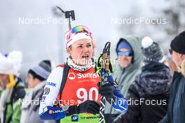 27.01.2023, Lenzerheide, Switzerland (SUI): Heidi Kuuttinen (FIN) - IBU Open European Championships Biathlon, sprint women, Lenzerheide (SUI). www.nordicfocus.com. © Manzoni/NordicFocus. Every downloaded picture is fee-liable.