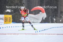 27.01.2023, Lenzerheide, Switzerland (SUI): Baiba Bendika (LAT) - IBU Open European Championships Biathlon, sprint women, Lenzerheide (SUI). www.nordicfocus.com. © Manzoni/NordicFocus. Every downloaded picture is fee-liable.