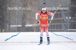 27.01.2023, Lenzerheide, Switzerland (SUI): Gillian Gowling (CAN) - IBU Open European Championships Biathlon, sprint women, Lenzerheide (SUI). www.nordicfocus.com. © Manzoni/NordicFocus. Every downloaded picture is fee-liable.