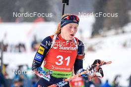 27.01.2023, Lenzerheide, Switzerland (SUI): Maren Kirkeeide (NOR) - IBU Open European Championships Biathlon, sprint women, Lenzerheide (SUI). www.nordicfocus.com. © Manzoni/NordicFocus. Every downloaded picture is fee-liable.