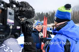 27.01.2023, Lenzerheide, Switzerland (SUI): Anastasiya Merkushyna (UKR) - IBU Open European Championships Biathlon, sprint women, Lenzerheide (SUI). www.nordicfocus.com. © Manzoni/NordicFocus. Every downloaded picture is fee-liable.
