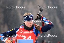 27.01.2023, Lenzerheide, Switzerland (SUI): Frida Dokken (NOR) - IBU Open European Championships Biathlon, sprint women, Lenzerheide (SUI). www.nordicfocus.com. © Manzoni/NordicFocus. Every downloaded picture is fee-liable.