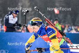 27.01.2023, Lenzerheide, Switzerland (SUI): Stina Nilsson (SWE) - IBU Open European Championships Biathlon, sprint women, Lenzerheide (SUI). www.nordicfocus.com. © Manzoni/NordicFocus. Every downloaded picture is fee-liable.