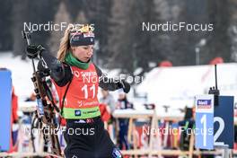 27.01.2023, Lenzerheide, Switzerland (SUI): Michela Carrara (ITA) - IBU Open European Championships Biathlon, sprint women, Lenzerheide (SUI). www.nordicfocus.com. © Manzoni/NordicFocus. Every downloaded picture is fee-liable.