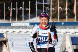 26.01.2023, Lenzerheide, Switzerland (SUI): Aoi Sato (JPN - IBU Open European Championships Biathlon, training, Lenzerheide (SUI). www.nordicfocus.com. © Manzoni/NordicFocus. Every downloaded picture is fee-liable.