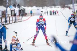31.03.2023, Bessans, France (FRA): Lisa Cart Lamy (FRA) - French Championships biathlon, mass, Bessans (FRA). www.nordicfocus.com. © Authamayou/NordicFocus. Every downloaded picture is fee-liable.