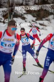 31.03.2023, Bessans, France (FRA): Martin Ferreira (FRA) - French Championships biathlon, mass, Bessans (FRA). www.nordicfocus.com. © Authamayou/NordicFocus. Every downloaded picture is fee-liable.
