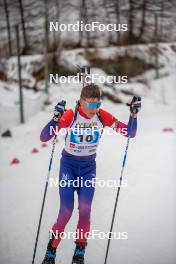 31.03.2023, Bessans, France (FRA): Enzo Bouillet (FRA) - French Championships biathlon, mass, Bessans (FRA). www.nordicfocus.com. © Authamayou/NordicFocus. Every downloaded picture is fee-liable.