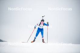 31.03.2023, Bessans, France (FRA): Maelle Achoui (FRA) - French Championships biathlon, mass, Bessans (FRA). www.nordicfocus.com. © Authamayou/NordicFocus. Every downloaded picture is fee-liable.