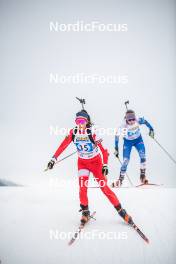 31.03.2023, Bessans, France (FRA): Marion Gravier (FRA) - French Championships biathlon, mass, Bessans (FRA). www.nordicfocus.com. © Authamayou/NordicFocus. Every downloaded picture is fee-liable.