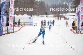 31.03.2023, Bessans, France (FRA): Juliane Jacob (FRA) - French Championships biathlon, mass, Bessans (FRA). www.nordicfocus.com. © Authamayou/NordicFocus. Every downloaded picture is fee-liable.