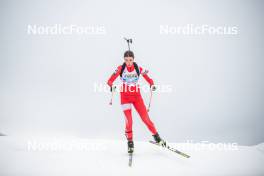 31.03.2023, Bessans, France (FRA): Isaline Bourgeois Armurier (FRA) - French Championships biathlon, mass, Bessans (FRA). www.nordicfocus.com. © Authamayou/NordicFocus. Every downloaded picture is fee-liable.
