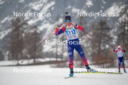 31.03.2023, Bessans, France (FRA): Romain Michaud-Claret (FRA) - French Championships biathlon, mass, Bessans (FRA). www.nordicfocus.com. © Authamayou/NordicFocus. Every downloaded picture is fee-liable.