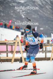 31.03.2023, Bessans, France (FRA): Tom Smith (FRA) - French Championships biathlon, mass, Bessans (FRA). www.nordicfocus.com. © Authamayou/NordicFocus. Every downloaded picture is fee-liable.