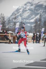 31.03.2023, Bessans, France (FRA): Clement Pires (FRA) - French Championships biathlon, mass, Bessans (FRA). www.nordicfocus.com. © Authamayou/NordicFocus. Every downloaded picture is fee-liable.