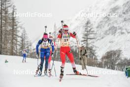 01.04.2023, Bessans, France (FRA): Margot Chichignoud (FRA) - French Championships biathlon, mass, Bessans (FRA). www.nordicfocus.com. © Authamayou/NordicFocus. Every downloaded picture is fee-liable.