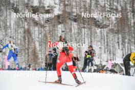 01.04.2023, Bessans, France (FRA): Nora Gaggio (FRA) - French Championships biathlon, mass, Bessans (FRA). www.nordicfocus.com. © Authamayou/NordicFocus. Every downloaded picture is fee-liable.
