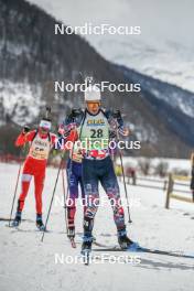 01.04.2023, Bessans, France (FRA): Mathis Huyghe (FRA) - French Championships biathlon, mass, Bessans (FRA). www.nordicfocus.com. © Authamayou/NordicFocus. Every downloaded picture is fee-liable.