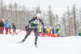 01.04.2023, Bessans, France (FRA): Elisa Bouveret (FRA) - French Championships biathlon, mass, Bessans (FRA). www.nordicfocus.com. © Authamayou/NordicFocus. Every downloaded picture is fee-liable.