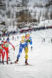 01.04.2023, Bessans, France (FRA): Timothee Grunewald (FRA) - French Championships biathlon, mass, Bessans (FRA). www.nordicfocus.com. © Authamayou/NordicFocus. Every downloaded picture is fee-liable.