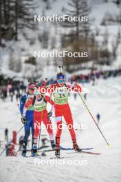 01.04.2023, Bessans, France (FRA): Corentin Jacob (FRA) - French Championships biathlon, mass, Bessans (FRA). www.nordicfocus.com. © Authamayou/NordicFocus. Every downloaded picture is fee-liable.