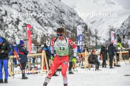 01.04.2023, Bessans, France (FRA): Mathieu Garcia (FRA) - French Championships biathlon, mass, Bessans (FRA). www.nordicfocus.com. © Authamayou/NordicFocus. Every downloaded picture is fee-liable.