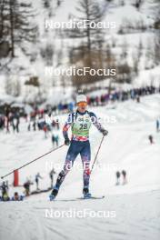 01.04.2023, Bessans, France (FRA): Mathis Huyghe (FRA) - French Championships biathlon, mass, Bessans (FRA). www.nordicfocus.com. © Authamayou/NordicFocus. Every downloaded picture is fee-liable.