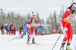 01.04.2023, Bessans, France (FRA): Constance Regnault (FRA) - French Championships biathlon, mass, Bessans (FRA). www.nordicfocus.com. © Authamayou/NordicFocus. Every downloaded picture is fee-liable.