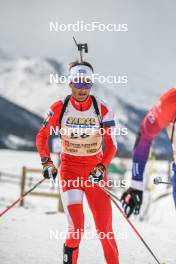 01.04.2023, Bessans, France (FRA): Sam Parmantier (FRA) - French Championships biathlon, mass, Bessans (FRA). www.nordicfocus.com. © Authamayou/NordicFocus. Every downloaded picture is fee-liable.