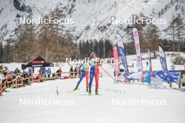 01.04.2023, Bessans, France (FRA): Oscar Lombardot (FRA) - French Championships biathlon, mass, Bessans (FRA). www.nordicfocus.com. © Authamayou/NordicFocus. Every downloaded picture is fee-liable.