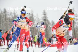 01.04.2023, Bessans, France (FRA): Anaelle Bondoux (FRA) - French Championships biathlon, mass, Bessans (FRA). www.nordicfocus.com. © Authamayou/NordicFocus. Every downloaded picture is fee-liable.