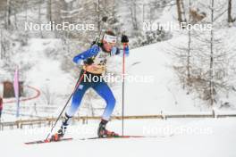 01.04.2023, Bessans, France (FRA): Maela Correia (FRA) - French Championships biathlon, mass, Bessans (FRA). www.nordicfocus.com. © Authamayou/NordicFocus. Every downloaded picture is fee-liable.