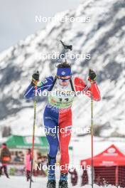 01.04.2023, Bessans, France (FRA): Valentin Lejeune (FRA) - French Championships biathlon, mass, Bessans (FRA). www.nordicfocus.com. © Authamayou/NordicFocus. Every downloaded picture is fee-liable.