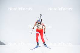 01.04.2023, Bessans, France (FRA): Ludmilla Roche (FRA) - French Championships biathlon, mass, Bessans (FRA). www.nordicfocus.com. © Authamayou/NordicFocus. Every downloaded picture is fee-liable.