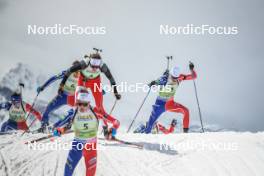 01.04.2023, Bessans, France (FRA): Ambroise Meunier (FRA), Theo Guiraud Poillot (FRA), (l-r)  - French Championships biathlon, mass, Bessans (FRA). www.nordicfocus.com. © Authamayou/NordicFocus. Every downloaded picture is fee-liable.