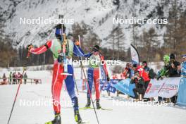 01.04.2023, Bessans, France (FRA): Quentin Fillon Maillet (FRA) - French Championships biathlon, mass, Bessans (FRA). www.nordicfocus.com. © Authamayou/NordicFocus. Every downloaded picture is fee-liable.