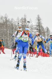 01.04.2023, Bessans, France (FRA): Chloe Favre (FRA) - French Championships biathlon, mass, Bessans (FRA). www.nordicfocus.com. © Authamayou/NordicFocus. Every downloaded picture is fee-liable.