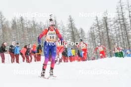 01.04.2023, Bessans, France (FRA): Anna Blanc (FRA) - French Championships biathlon, mass, Bessans (FRA). www.nordicfocus.com. © Authamayou/NordicFocus. Every downloaded picture is fee-liable.