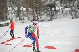 01.04.2023, Bessans, France (FRA): Paul Fontaine (FRA) - French Championships biathlon, mass, Bessans (FRA). www.nordicfocus.com. © Authamayou/NordicFocus. Every downloaded picture is fee-liable.