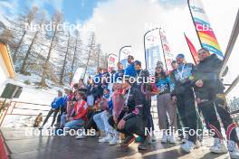 01.04.2023, Bessans, France (FRA): Quentin Fillon Maillet (FRA), Oscar Lombardot (FRA), (l-r)  - French Championships biathlon, mass, Bessans (FRA). www.nordicfocus.com. © Authamayou/NordicFocus. Every downloaded picture is fee-liable.