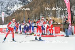 02.04.2023, Bessans, France (FRA): Mathieu Rey (FRA), Antonin Guy (FRA), (l-r)  - French Championships relay, Bessans (FRA). www.nordicfocus.com. © Authamayou/NordicFocus. Every downloaded picture is fee-liable.