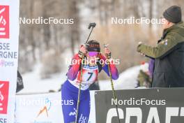 02.04.2023, Bessans, France (FRA): Louna Bouillet (FRA) - French Championships relay, Bessans (FRA). www.nordicfocus.com. © Authamayou/NordicFocus. Every downloaded picture is fee-liable.