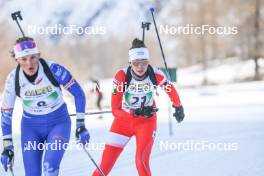 02.04.2023, Bessans, France (FRA): Charlotte Giunta (FRA) - French Championships relay, Bessans (FRA). www.nordicfocus.com. © Authamayou/NordicFocus. Every downloaded picture is fee-liable.
