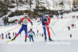 02.04.2023, Bessans, France (FRA): Esteban Javaux (FRA) - French Championships relay, Bessans (FRA). www.nordicfocus.com. © Authamayou/NordicFocus. Every downloaded picture is fee-liable.