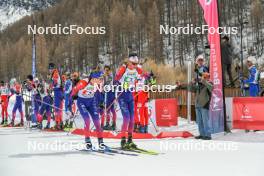 02.04.2023, Bessans, France (FRA): Leo Carlier (FRA), Lubin Amiotte (FRA), (l-r)  - French Championships relay, Bessans (FRA). www.nordicfocus.com. © Authamayou/NordicFocus. Every downloaded picture is fee-liable.
