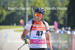 08.09.2023, Ruhpolding, Germany (GER): Philipp Lipowitz (GER) - German Championships biathlon, individual men, Ruhpolding (GER). www.nordicfocus.com. © Reichert/NordicFocus. Every downloaded picture is fee-liable.