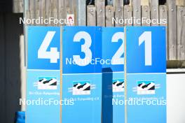 08.09.2023, Ruhpolding, Germany (GER): feature: start gates for the next race - German Championships biathlon, individual women, Ruhpolding (GER). www.nordicfocus.com. © Reichert/NordicFocus. Every downloaded picture is fee-liable.