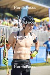 10.09.2023, Ruhpolding, Germany (GER): Linus Maier (GER) - German Championships biathlon, pursuit men, Ruhpolding (GER). www.nordicfocus.com. © Reichert/NordicFocus. Every downloaded picture is fee-liable.