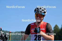 09.09.2023, Ruhpolding, Germany (GER): Jonas Hartmann (GER) - German Championships biathlon, sprint men, Ruhpolding (GER). www.nordicfocus.com. © Reichert/NordicFocus. Every downloaded picture is fee-liable.